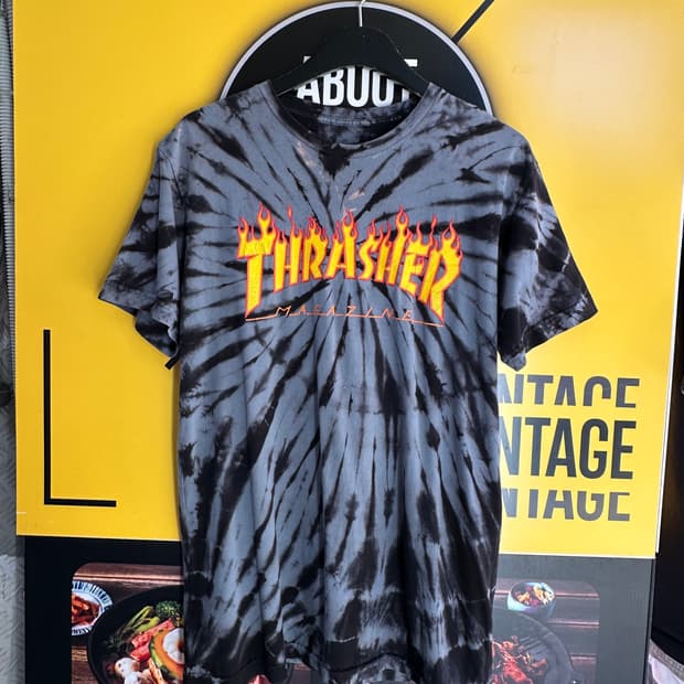 빈티지 트래셔 타이다이 반팔티셔츠