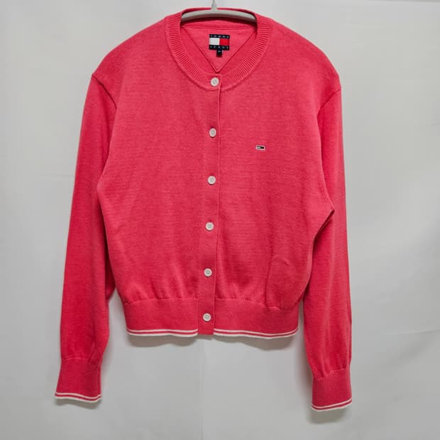 타미힐피거 타미진스 스몰로고 가디건 M