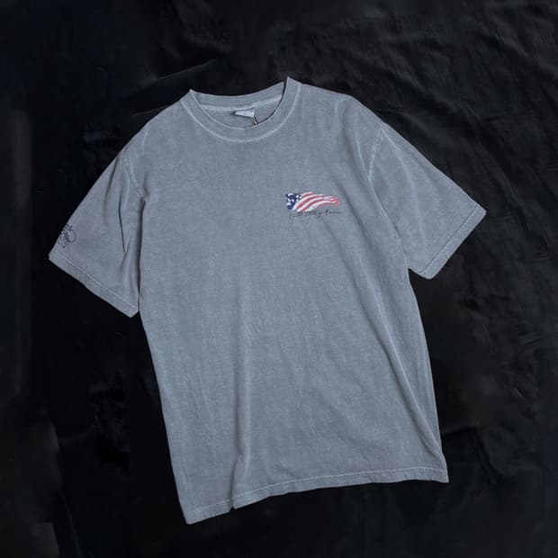 일본빈티지 CRAZY SHIRTS 성조기 티셔츠