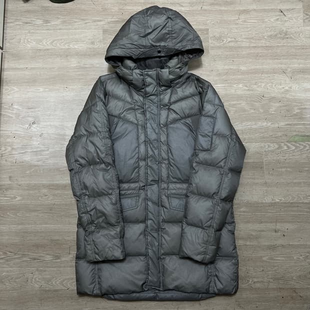 블랙야크 nau 나우 덕다운 후드 롱패딩 점퍼 [그레이지] L/100