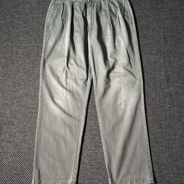 (36) 90s 폴로 랄프로렌 앤드류 더블 플리츠 치노 팬츠