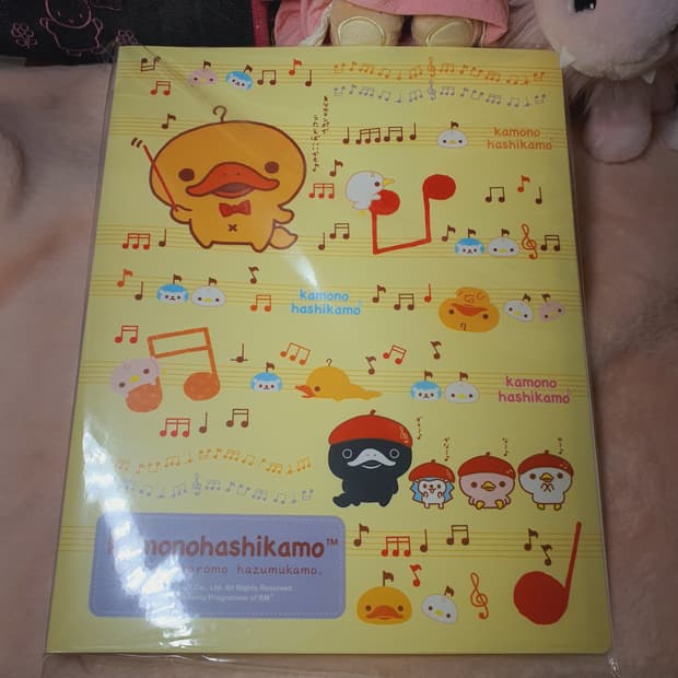 미개봉) 고전 카모노하시카모 캐릭터 A4 클리어 화일 파일 산엑스