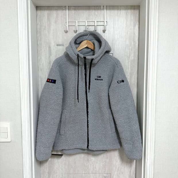 100 L / 아이더 스투키 뽀글이 후리스 자켓 쿨그레이