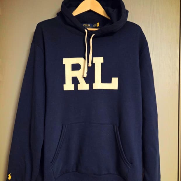 폴로 랄프로렌 RL 레터링 로고 후드티