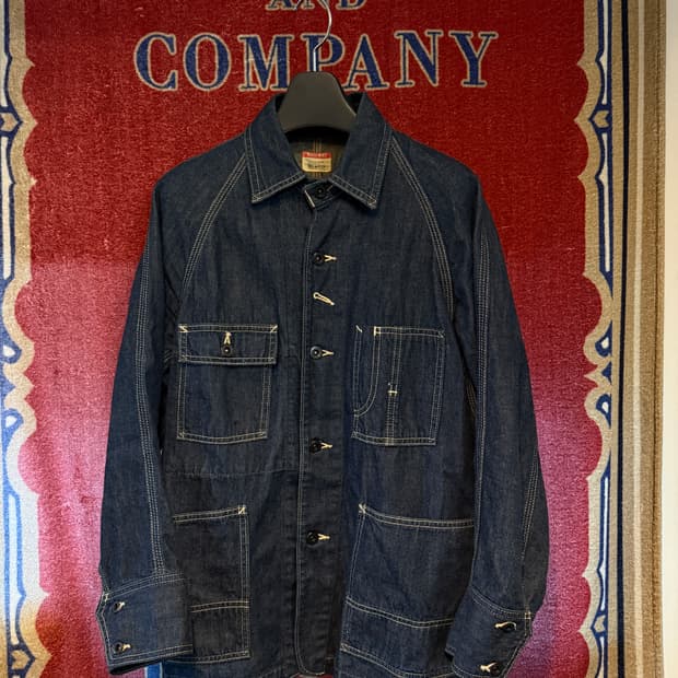 UES RAILWAY 유니언메이드 데님 커버올 자켓 1