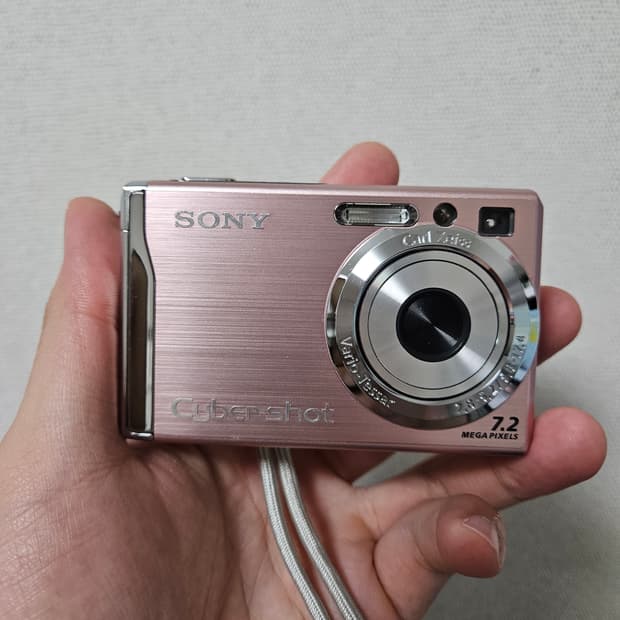 소니 사이버샷 DSC-W80 핑크 빈티지 디카 디지털카메라