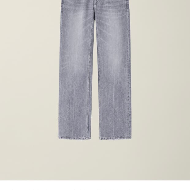 누마레 e01 스트레이트 데님 washed light grey