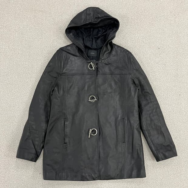 88-165 쿠기 후드 양가죽 자켓 0122M1