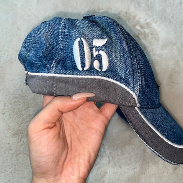 Vintage ford mustang denim cap