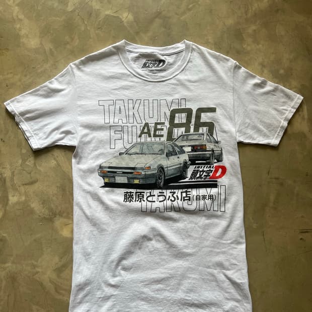 INITIAL D 반팔 티셔츠 S