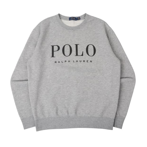 폴로 랄프로렌 그레이 엠브로이드 스웻셔츠