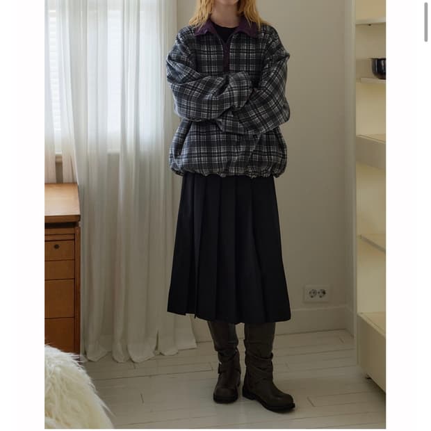 노우드 리버시블 플리스 퍼플