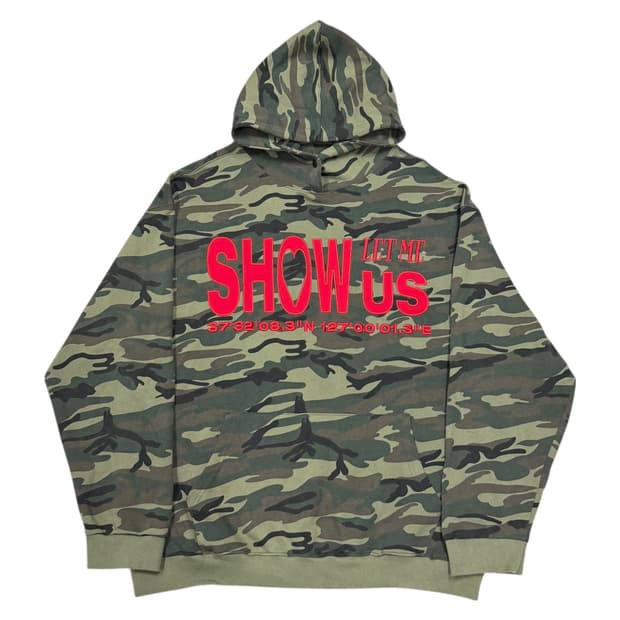 러브이즈트루 카모 후드티 카키