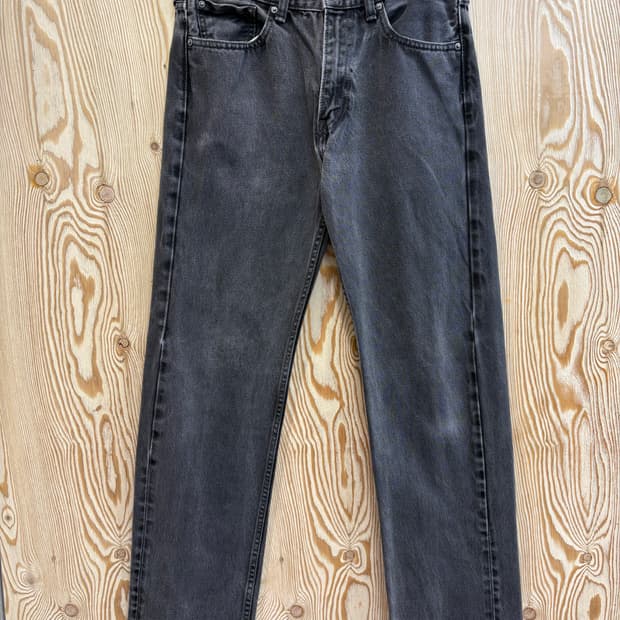 리바이스 505 블랙워시드 데님팬츠