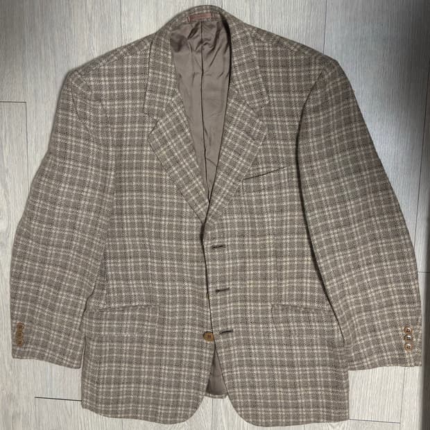 90s 폴스미스 런던 트위드 울 블레이저 베이지 M 일본제 이탈리아 원단