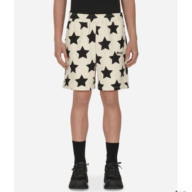 어웨이크 뉴욕 스타 프린트 스웻 쇼츠 L