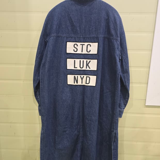 VOV 데님 롱 셔츠 원피스