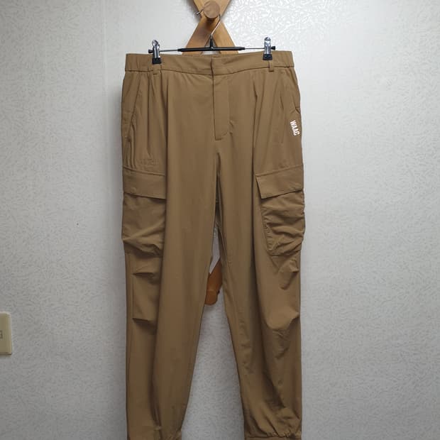 [남32~34/23년] 왁골프 스판 카고조거팬츠 카멜