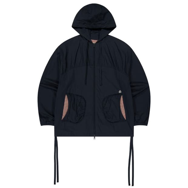 코이세이오 체크 윈드브레이커 네이비