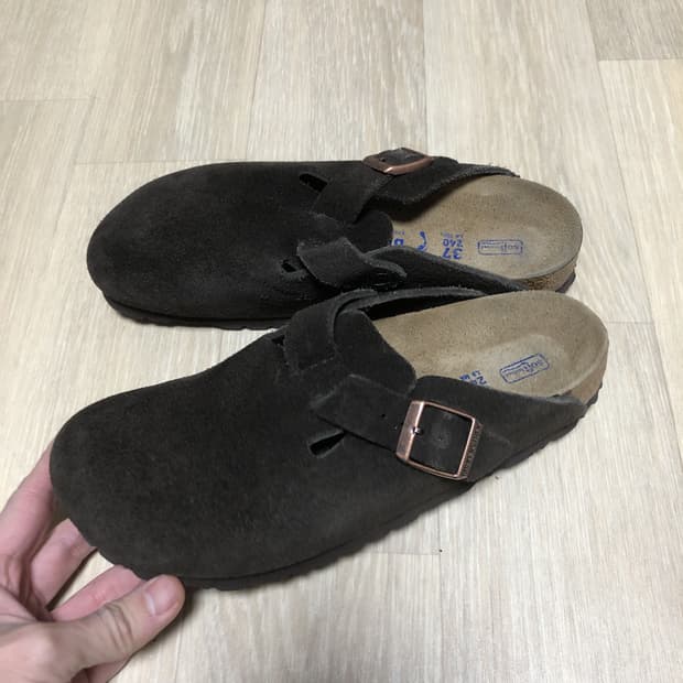(240) 버켄스탁 BIRKENSTOCK 보스턴 샌들 모카 스웨이드 
