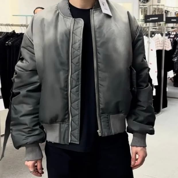 아크네 스튜디오 olana 봄버 포레스트 그린 34