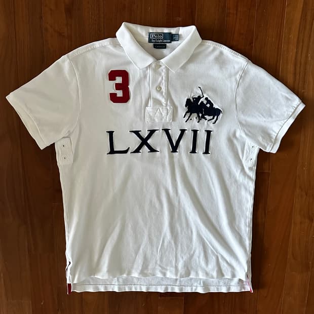 폴로 랄프로렌 빅포니 럭비 반팔 L