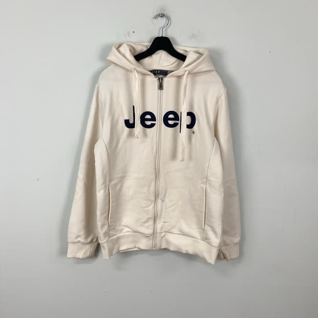 지프 Jeep 후드집업 아이보리 L