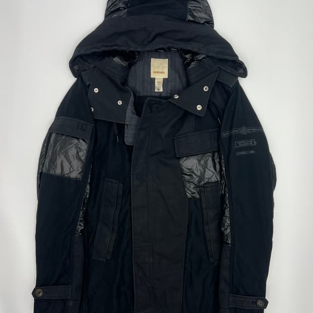 디젤 후드 롱 필드자켓