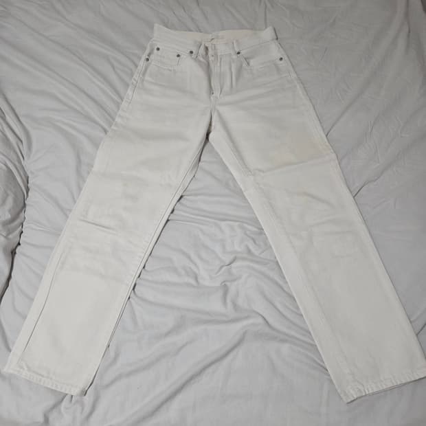 유니클로 레귤러핏 테이퍼드 진 28사이즈