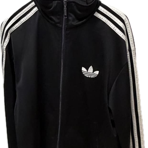 아디다스 빈티지 저지 트랙탑 구 유로파 파이어버드 블랙