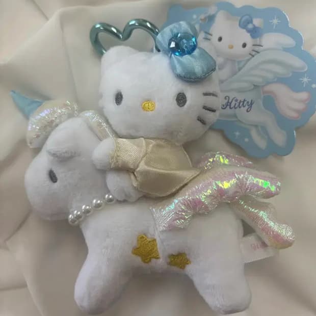 산리오 판타지 헬로 키티 페가수스 유니콘 마스코트(정품)