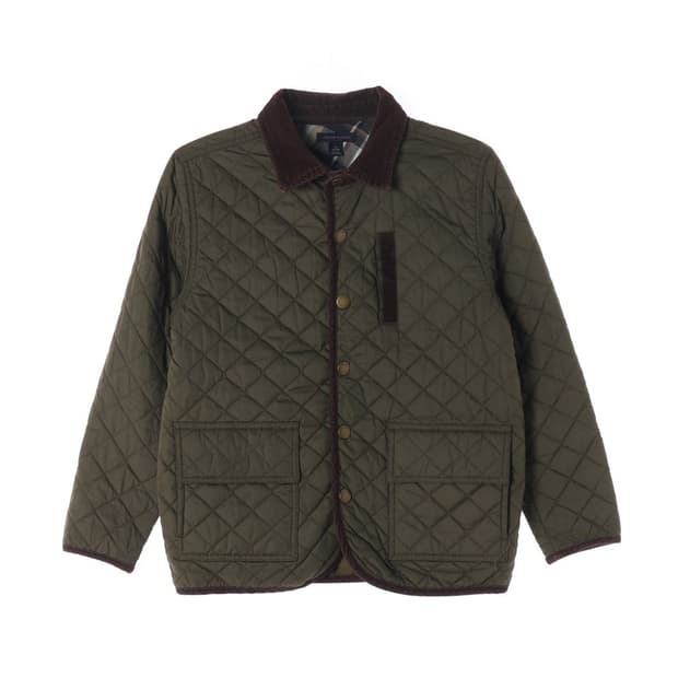 타미힐피거 키즈 클래식 퀼팅 자켓 올리브 (M 8-10)