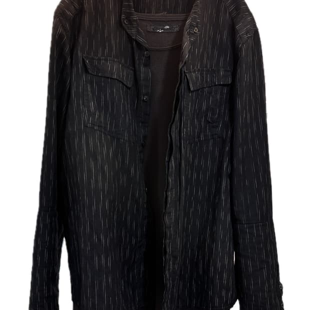 [M] blackmerle double sleeve field shirt