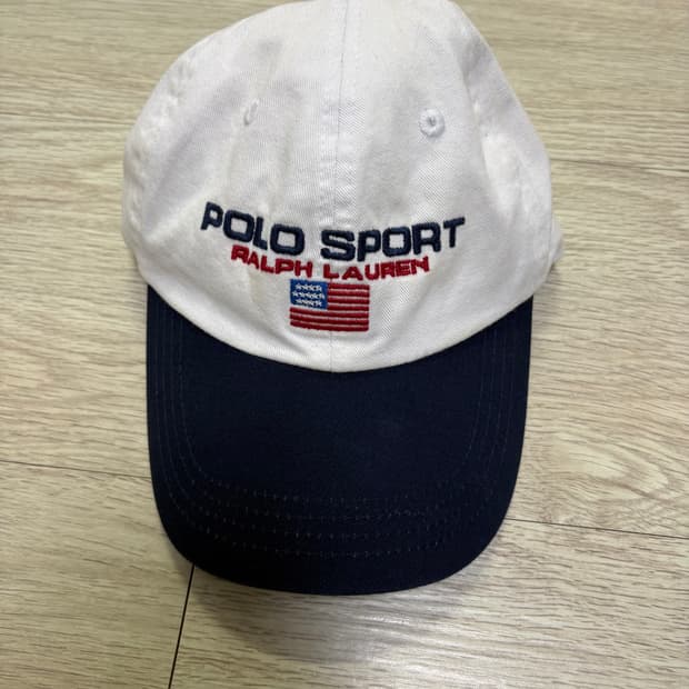 폴로스포츠 모자 화이트네이비