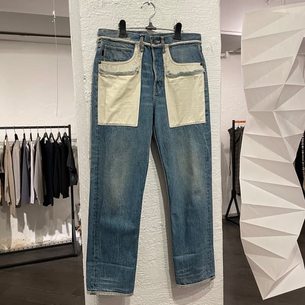 헬무트랭 인사이드 아웃 데님팬츠