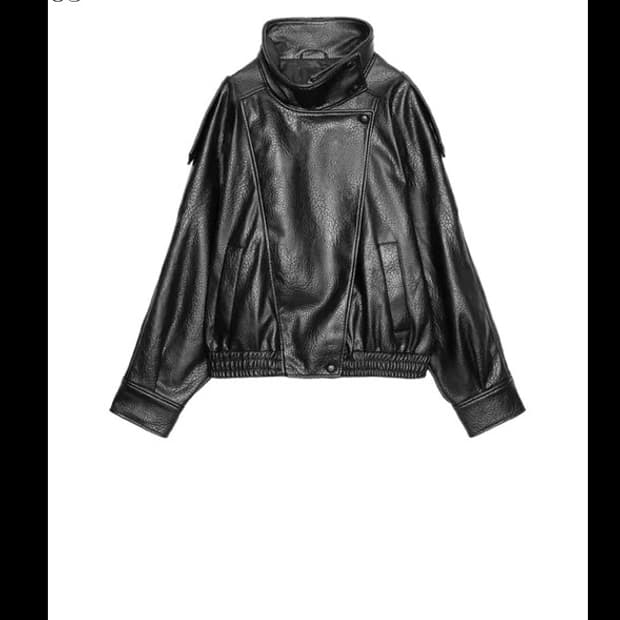 자라 페이크 레더 자켓 생로랑st 