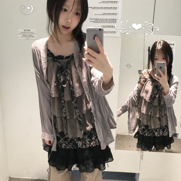 빈티지 뮤트 플라워 코디세트 