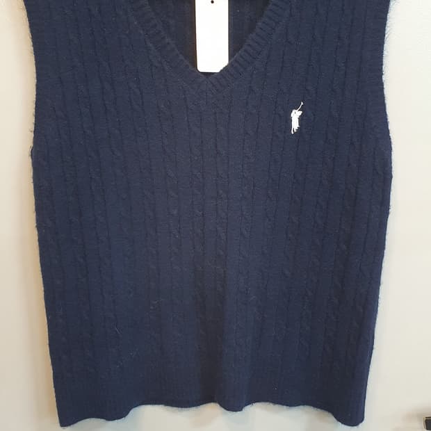 폴로랄프로렌 니트브이넥조끼M