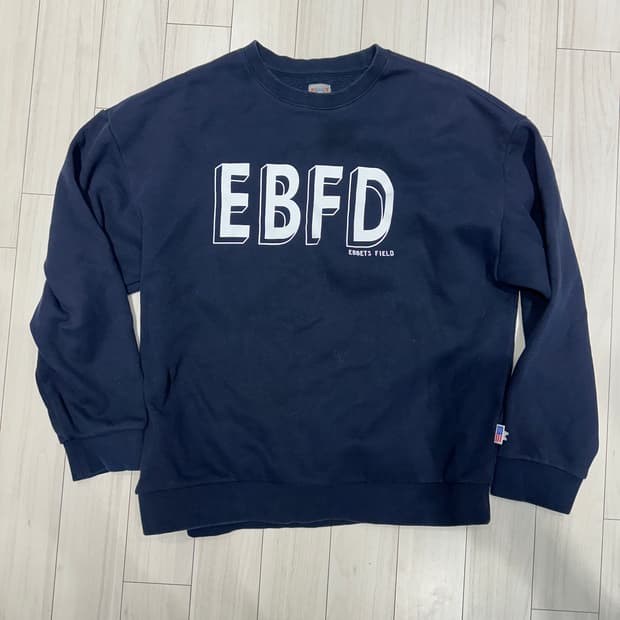 이벳필드 EBFD 맨투맨 네이비 XL