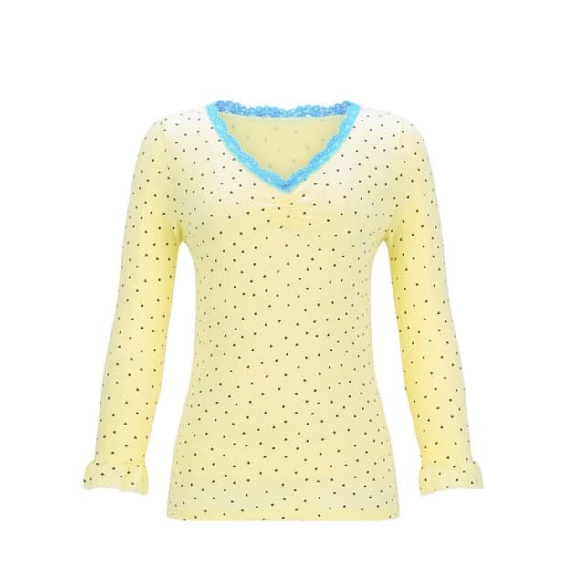 mini heart lace top (lemon)