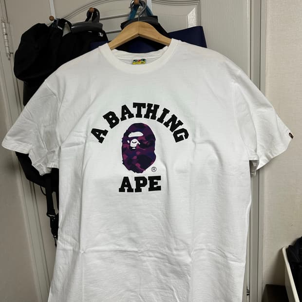 베이프 칼리지 퍼플 2XL 팝니당~~!!