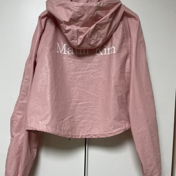 마땡킴 크롭후드바람막이 