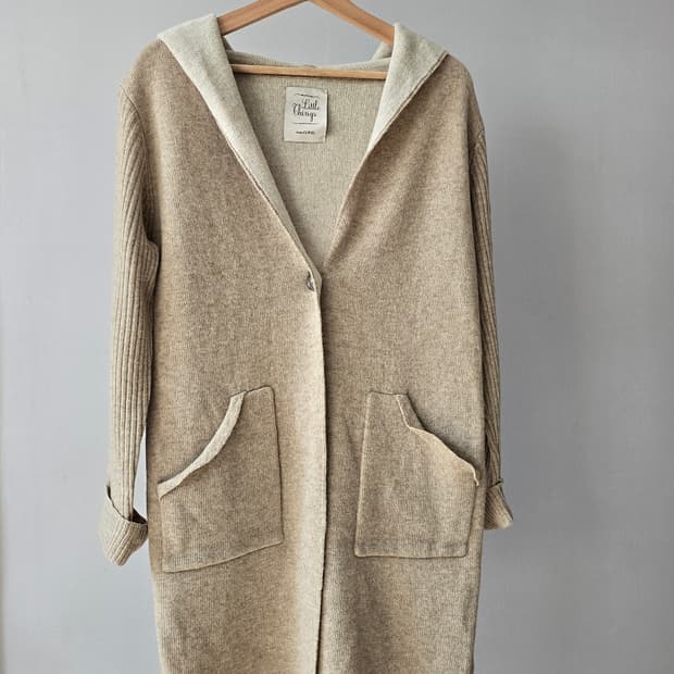 Studio Clip 모리걸 베이지 후디 가디건