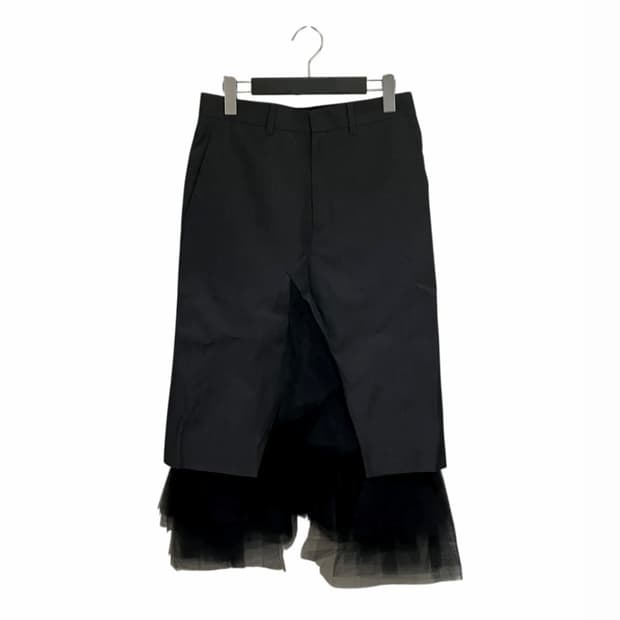 comme des garcons 블랙 레이어드 쉬폰 스커트 S