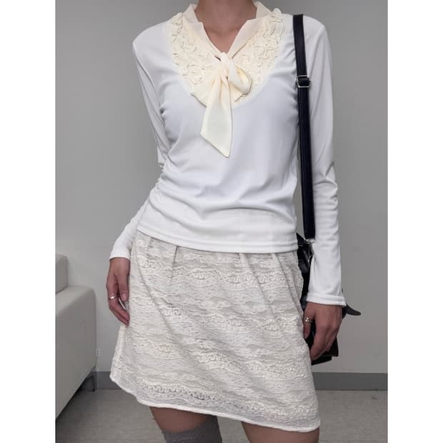 빈티지 아이보리 롱슬리브