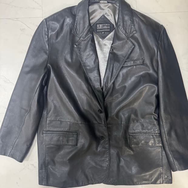 LA leather 가죽 빅사이즈 블레이저