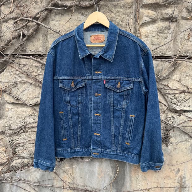 90s 리바이스 빈티지 3rd 인디고 데님 트러커 자켓 42