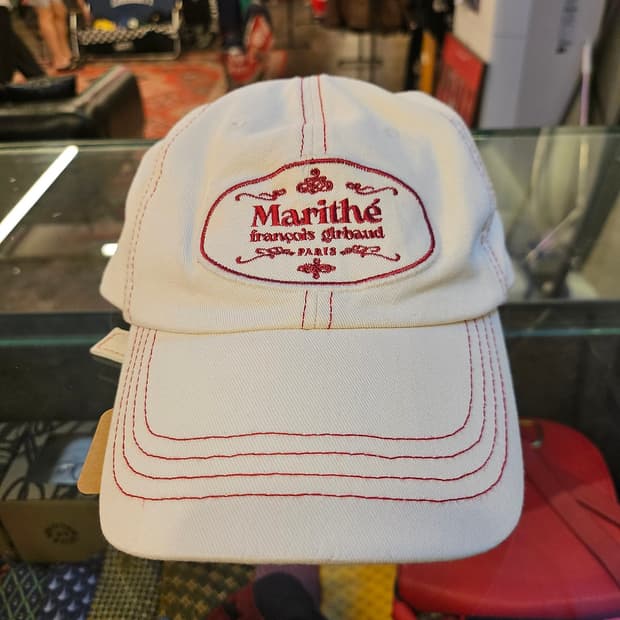 마리떼 프랑소와 저버 STITCH CAP ivory