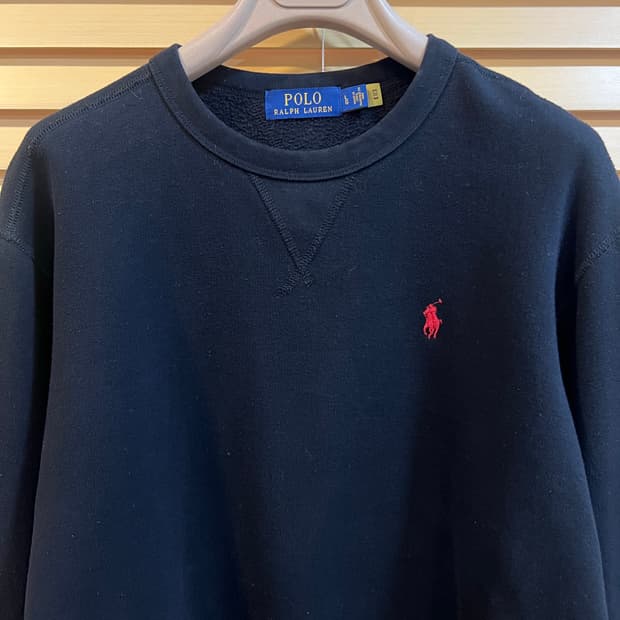 폴로랄프로렌 남성 블랙 맨투맨티셔츠