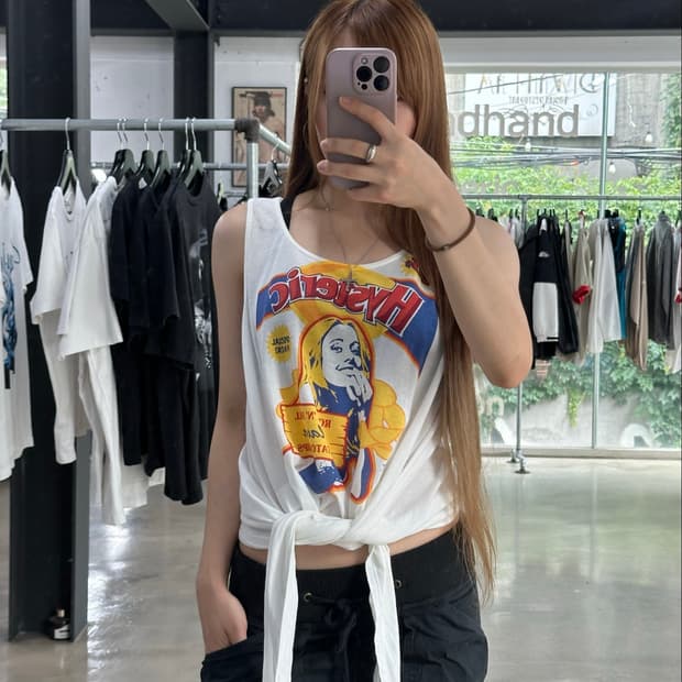 히스테릭글래머 Rock N Roll 타이업 슬리브리스